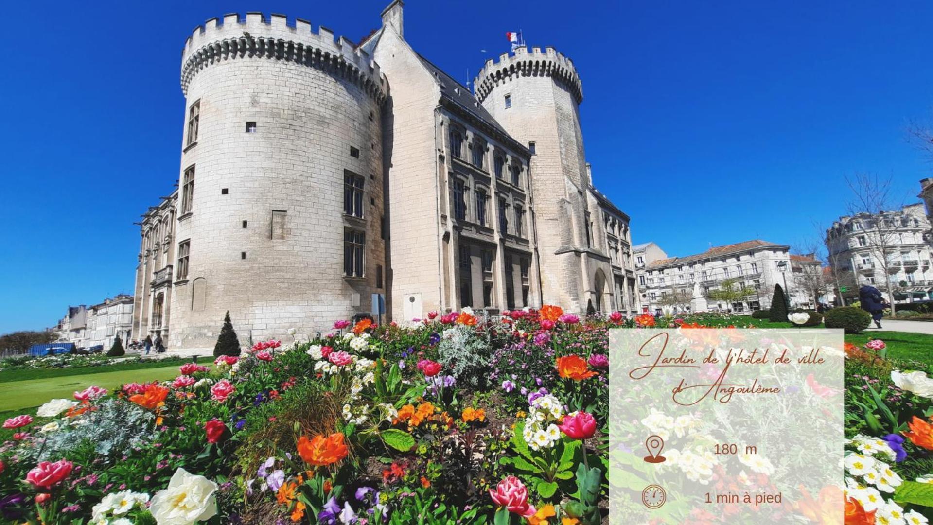 Face A L'Hotel De Ville Grand Et Lumineux Appartement 昂古莱姆 外观 照片
